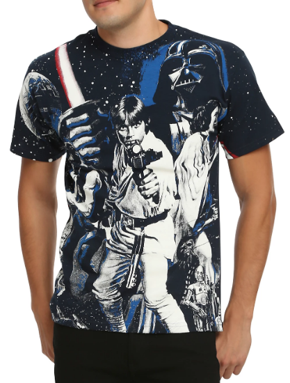 glow in the dark star wars shirt